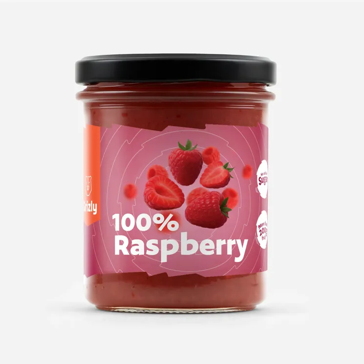 100% Malina bez přidaného cukru s extra kousky ovoce