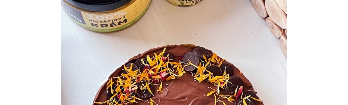 Veganský pistáciový cheesecake