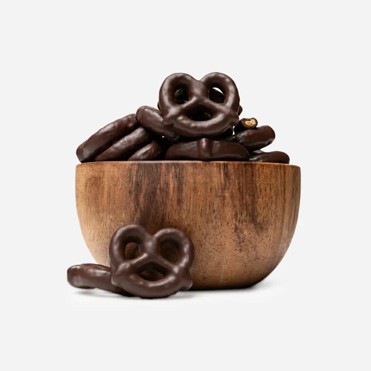 Bezlepkové preclíky v hořké čokoládě