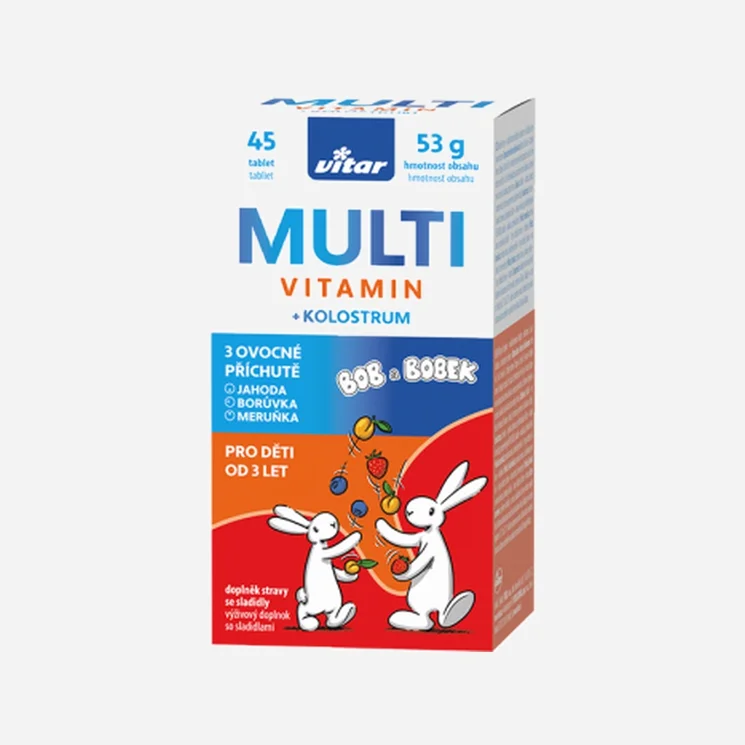 Bob a Bobek Multivitamín + kolostrum