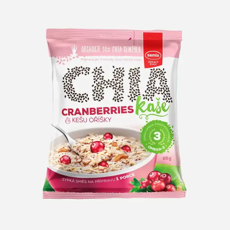 CHIA KAŠE brusinky a kešu oříšky