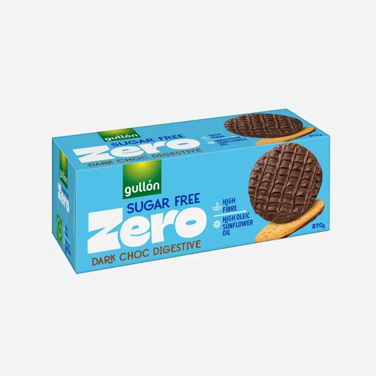 Dark Choc digestive biscuits oplatky bez cukru s čokoládou 270 g