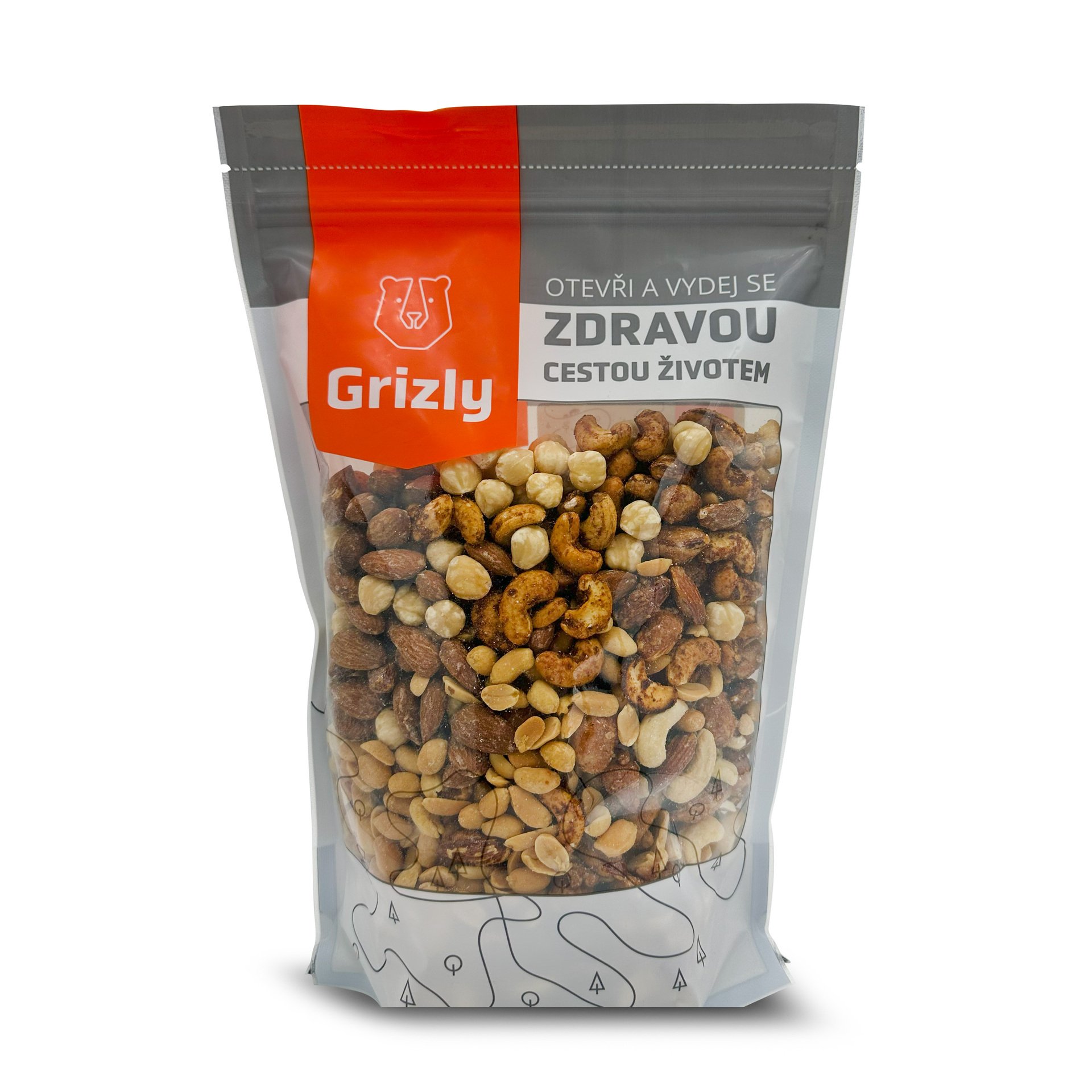 GRIZLY Směs jader ořechů 1000 g Obrázek