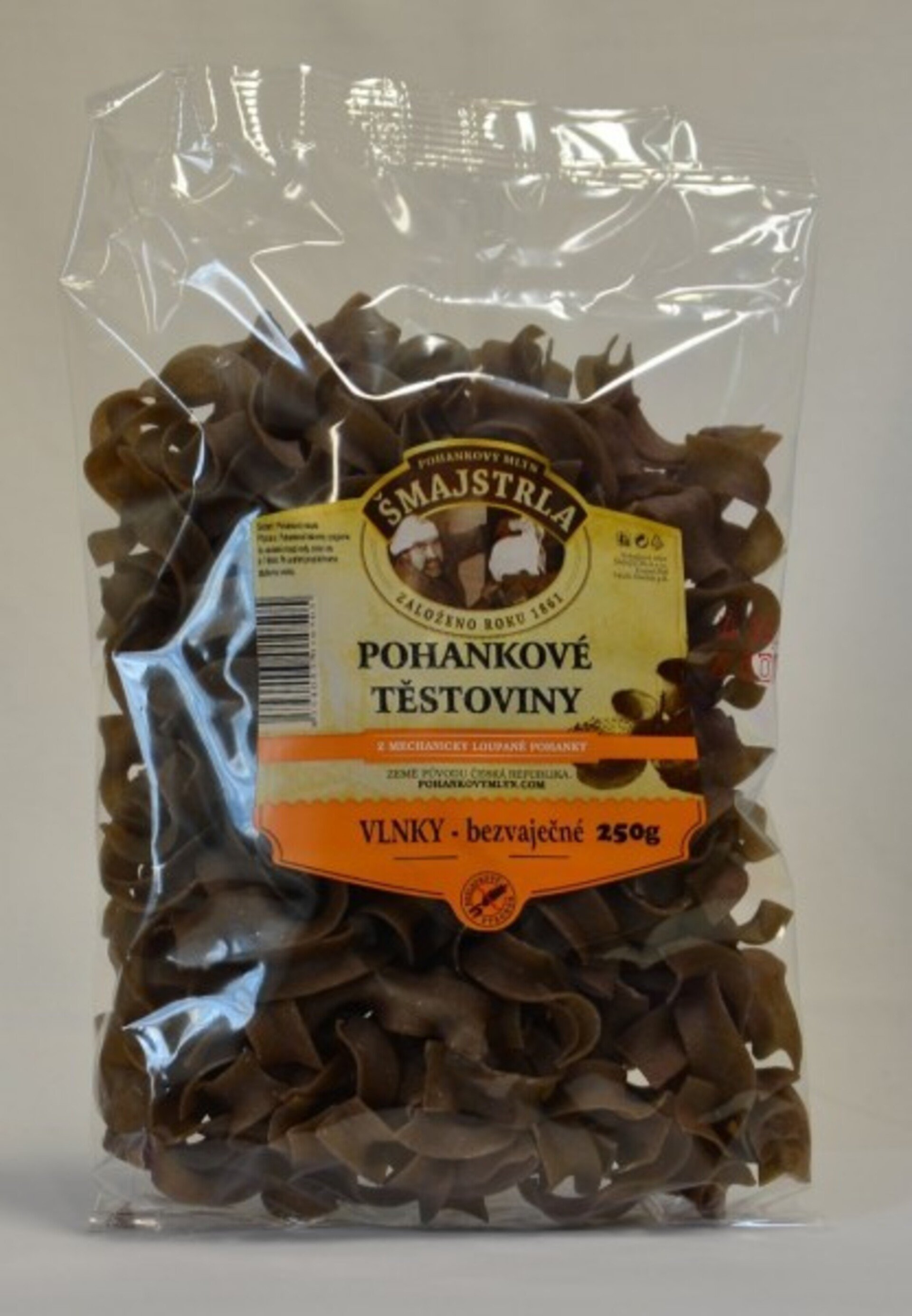 Šmajstrla Pohankové těstoviny vlnky 250 g Obrázek