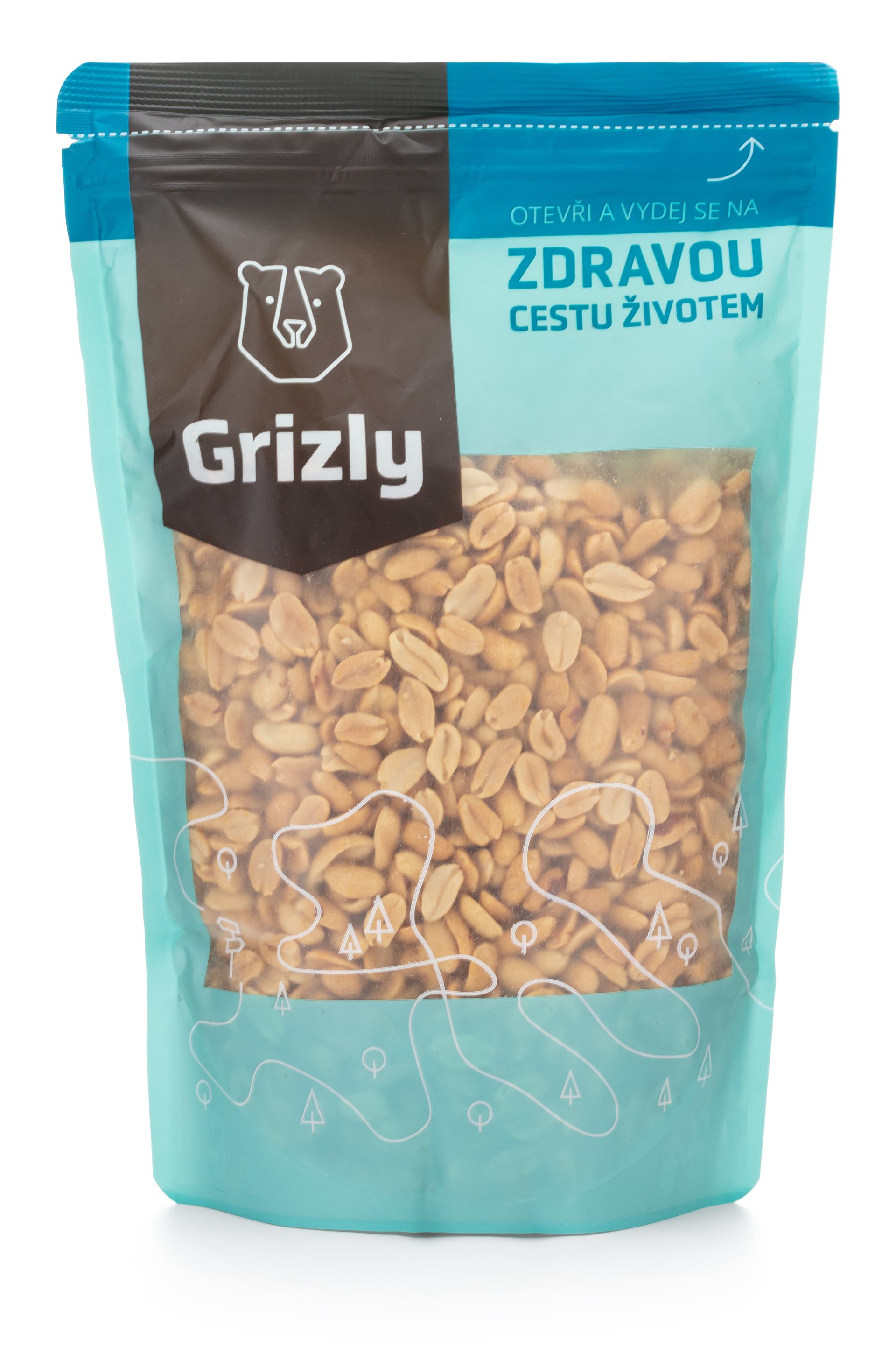 GRIZLY Arašídy pražené solené 1000 g Obrázek