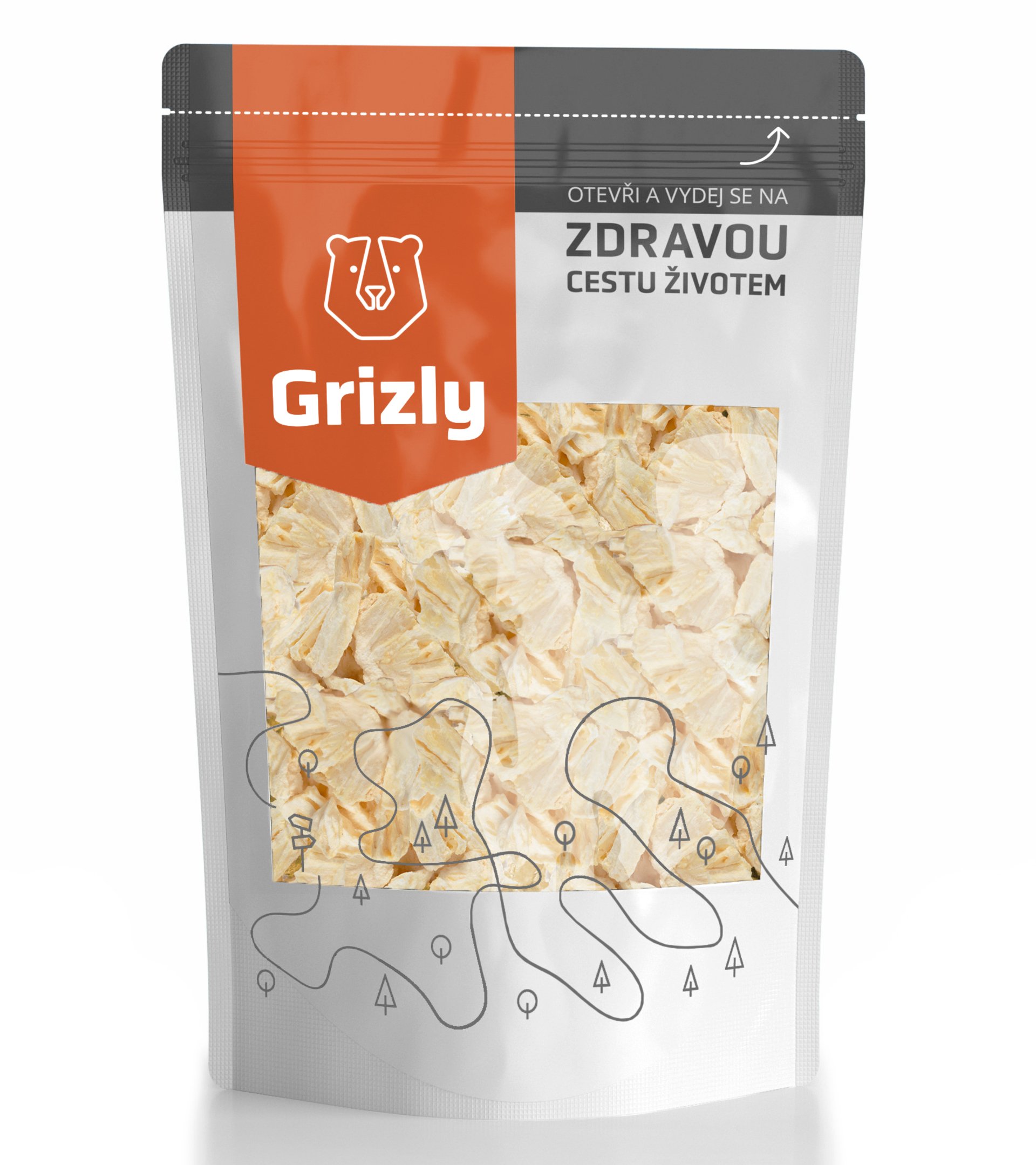 GRIZLY Ananas lyofilizovaný XXL 125 g Obrázek