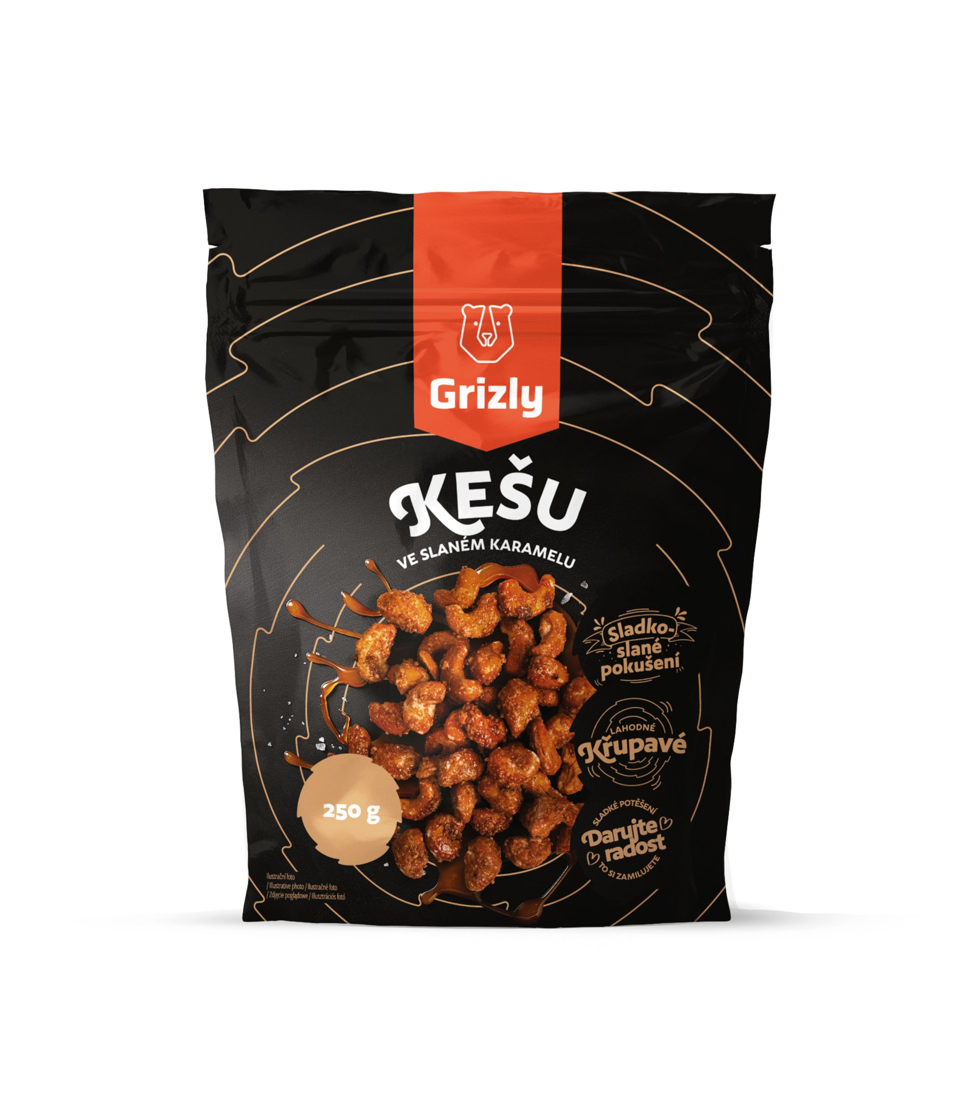 GRIZLY Kešu ve slaném karamelu 250 g Obrázek