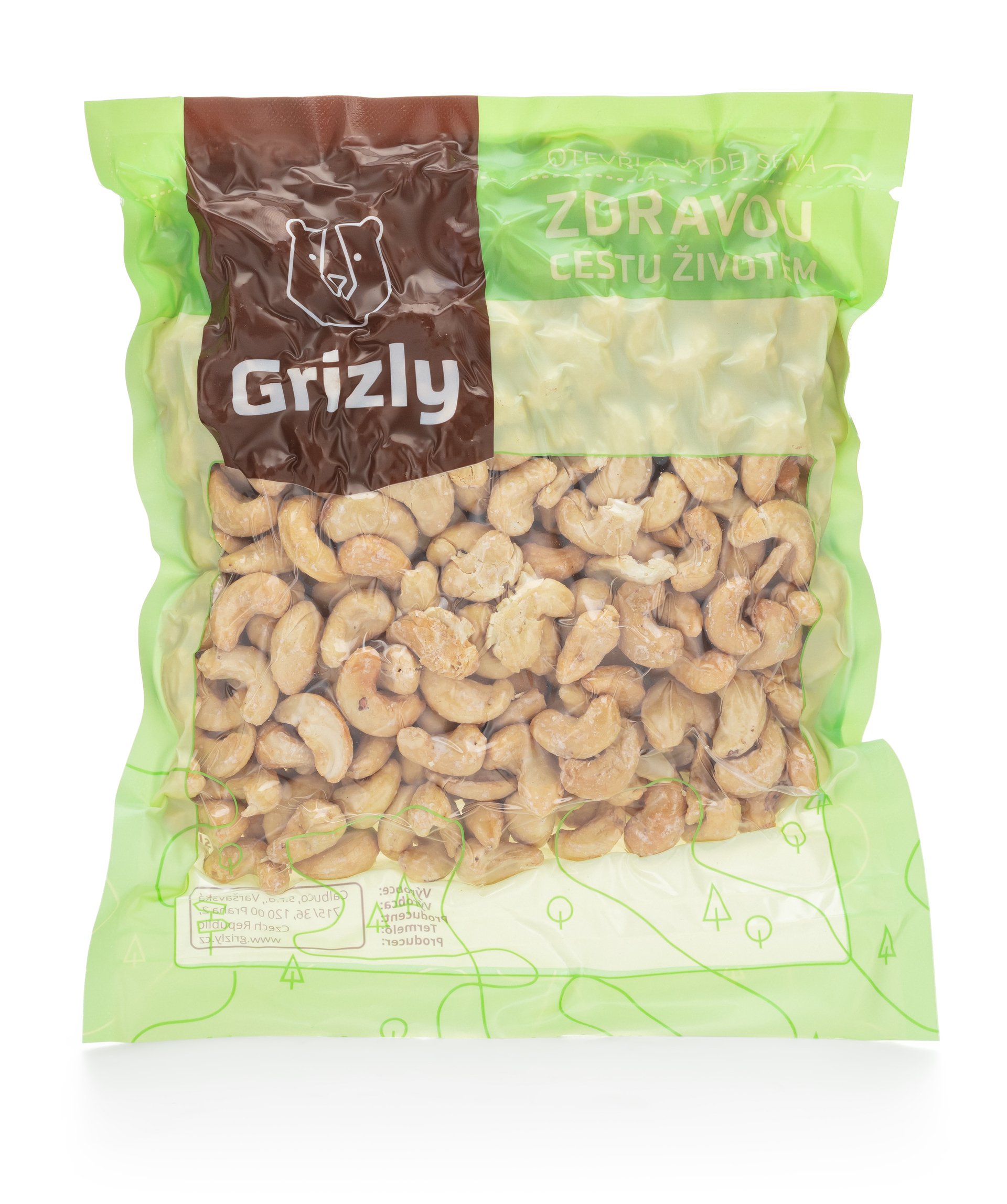 GRIZLY Kešu pražené solené 500 g Obrázek