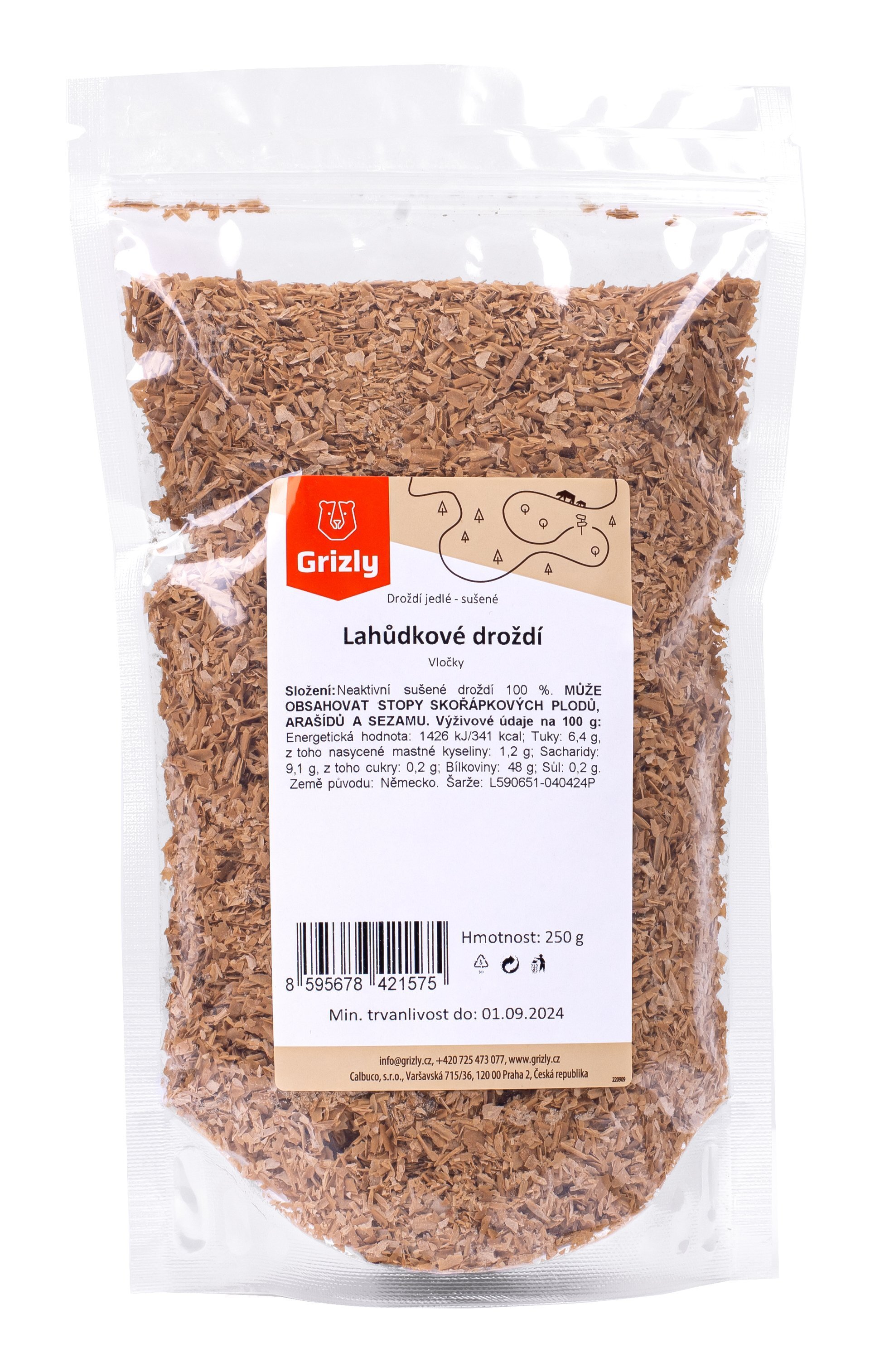 GRIZLY Lahůdkové droždí 250 g Obrázek