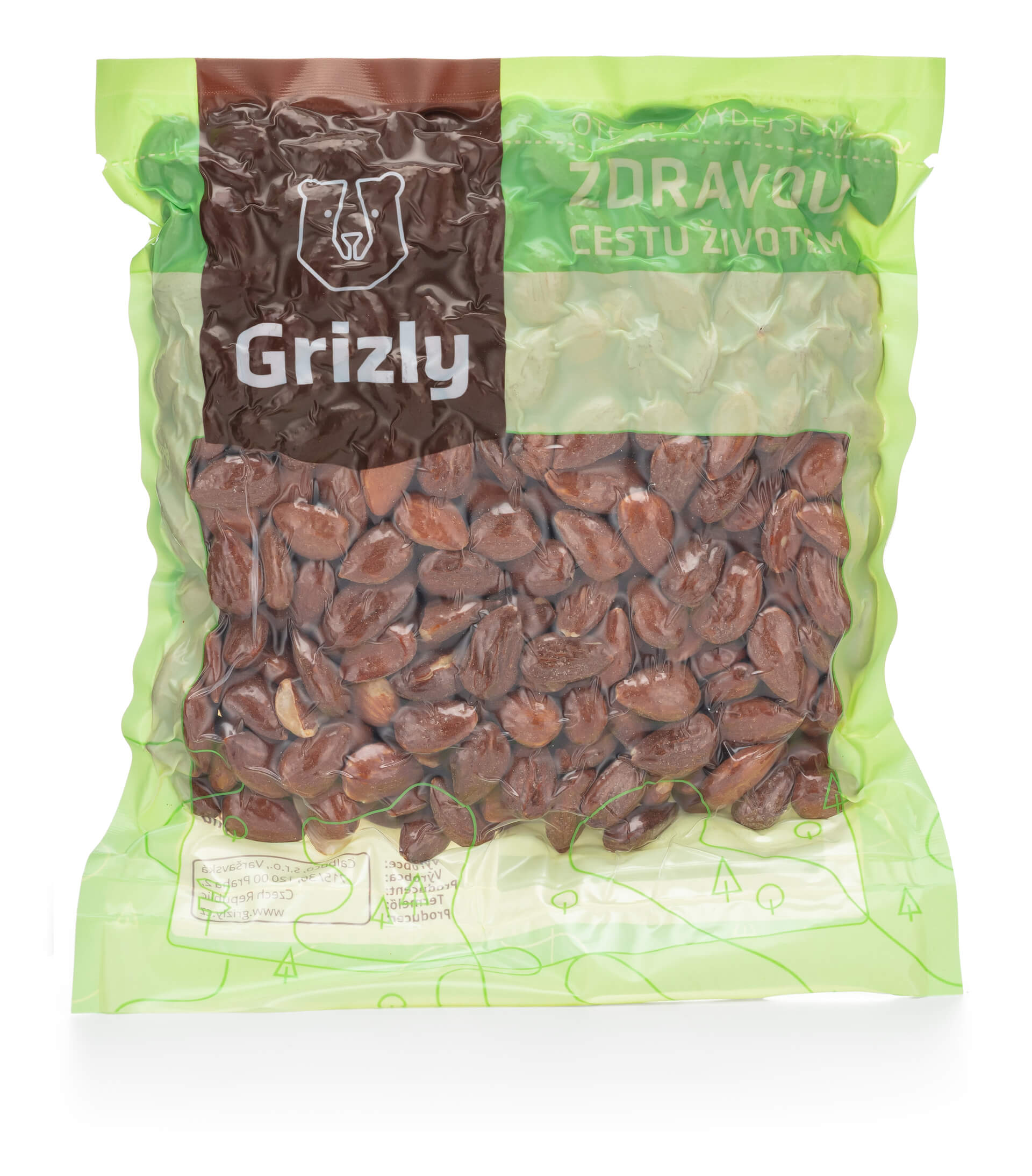 GRIZLY Mandle Natural pražené solené 500 g Obrázek