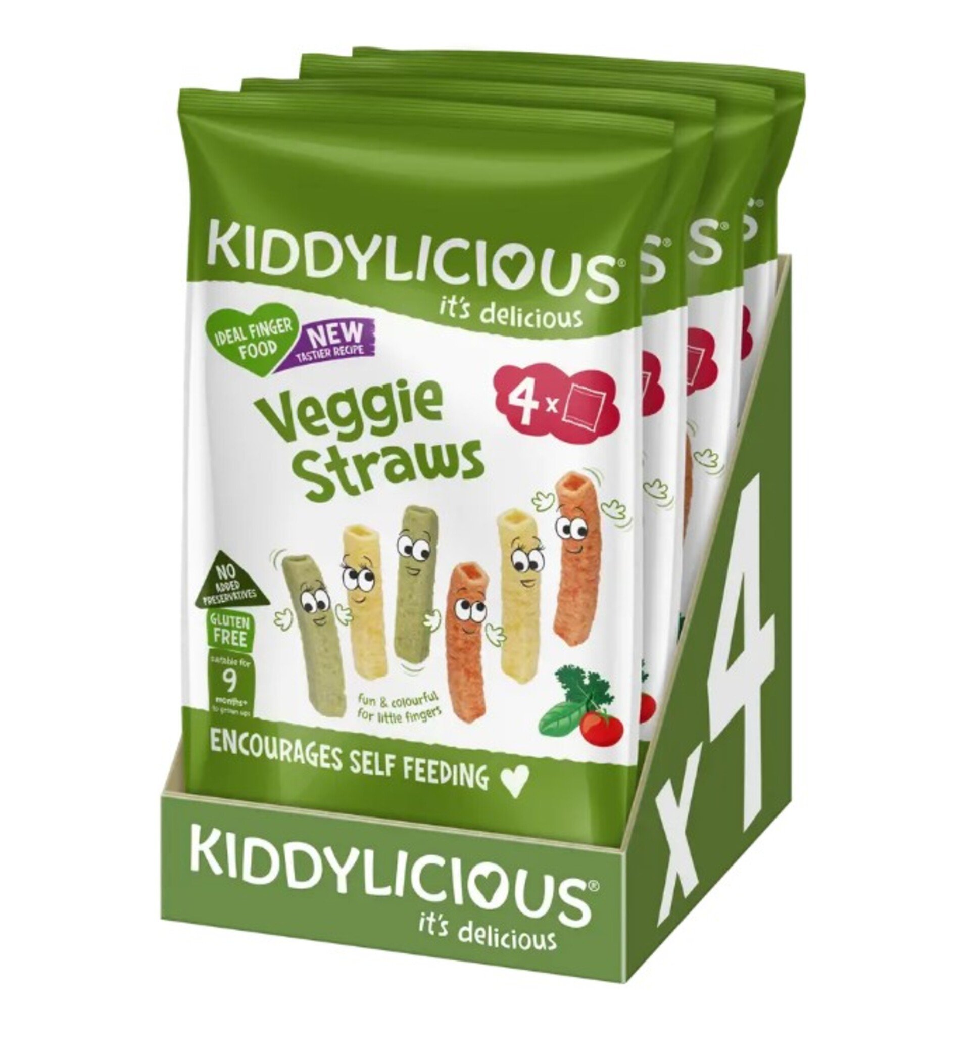 Kiddylicious Tyčinky zeleninové multipack 4x12 g Obrázek