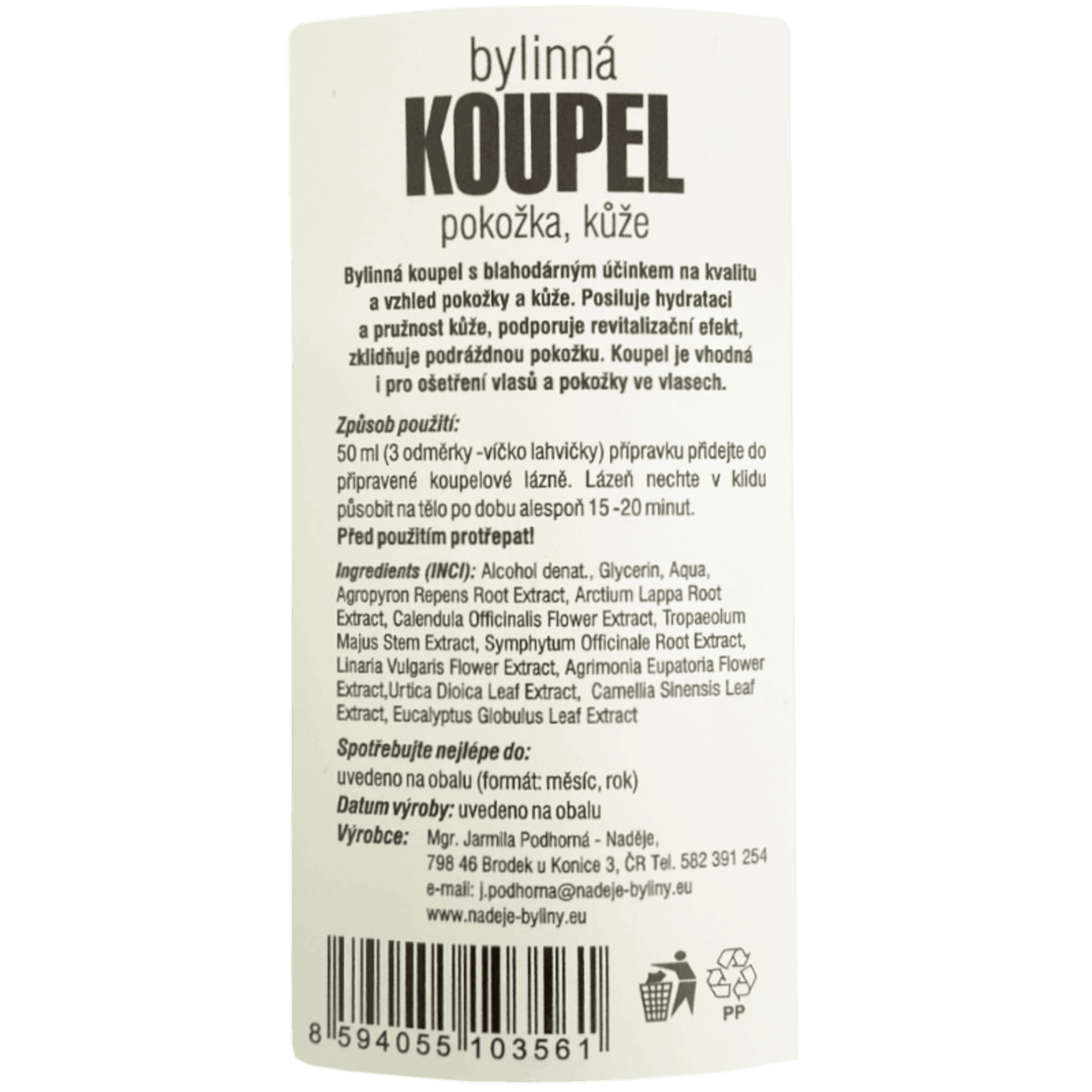 Naděje - Podhorná Dětská přírodní koupel 250 ml