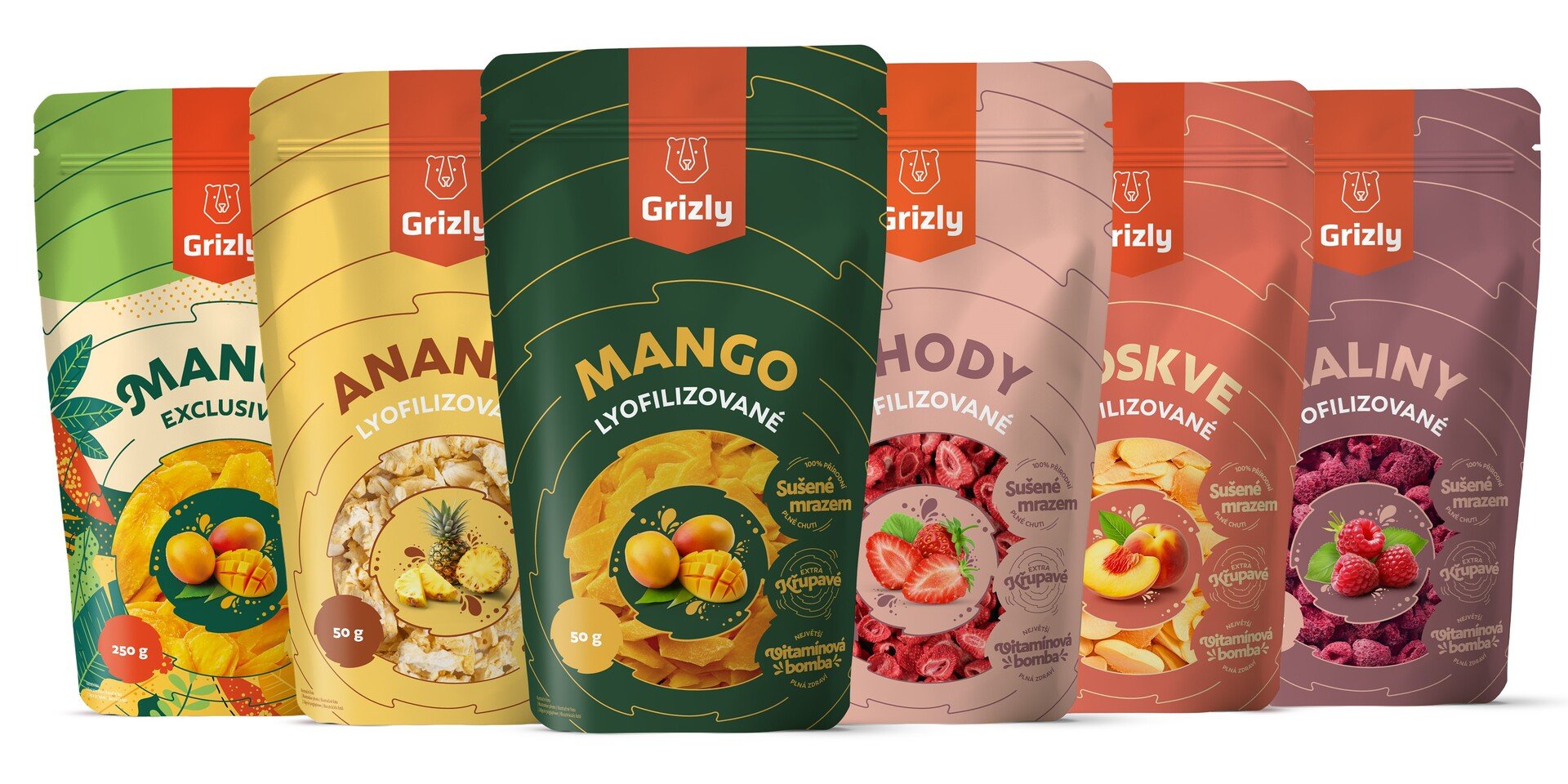 GRIZLY Ananas lyofilizovaný 50 g Obrázek