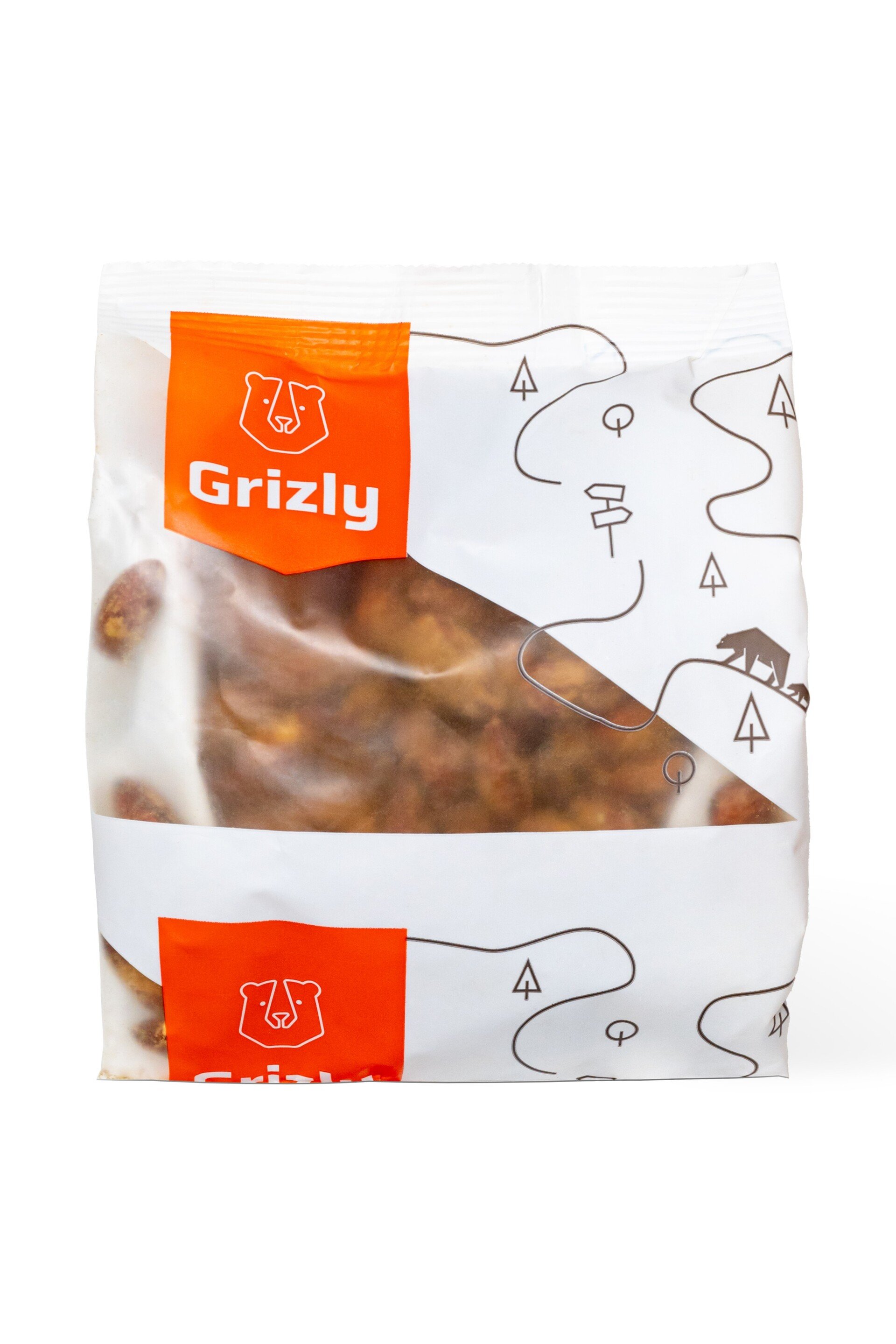 GRIZLY Mandle pražené solené s příchutí hořčice 250 g Obrázek