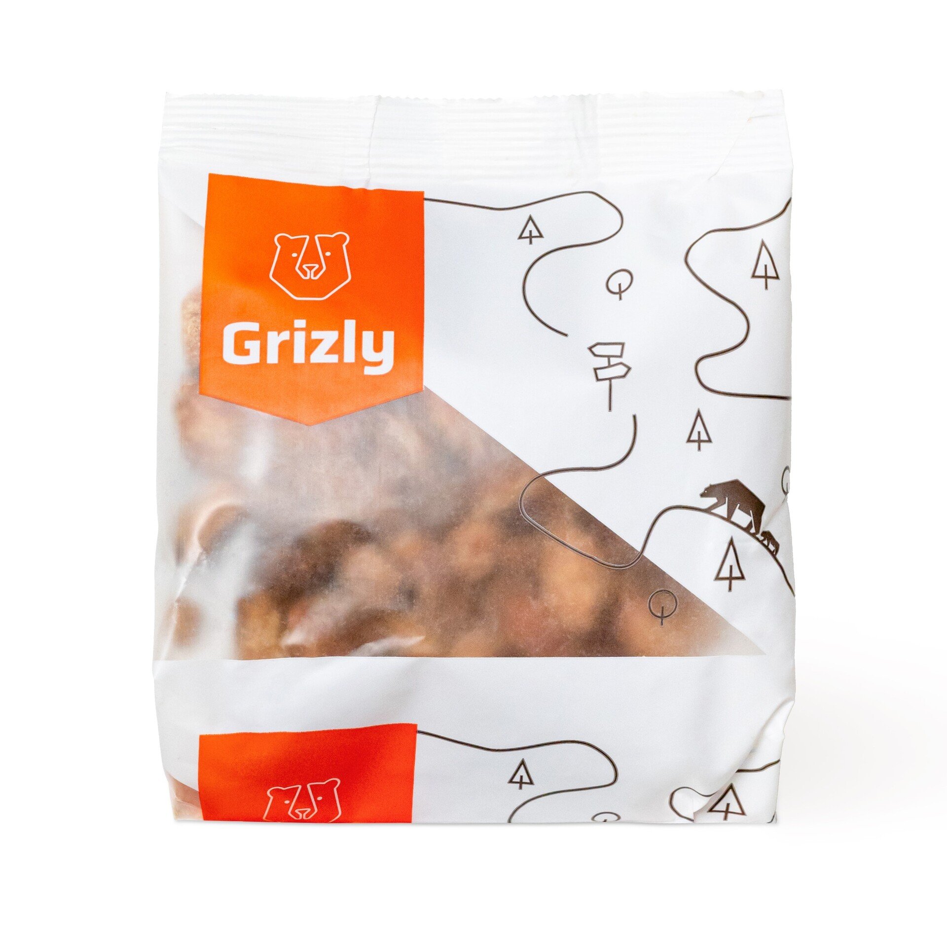 GRIZLY Mandle v karamelu s arašídovým máslem 250 g Obrázek