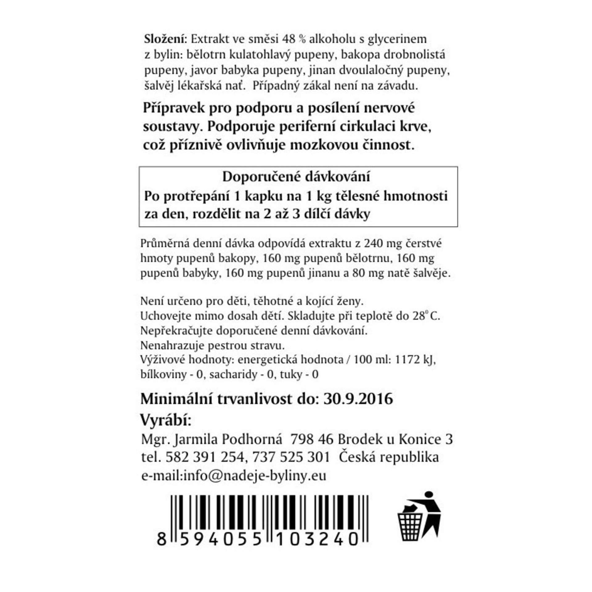 Naděje - Podhorná Neurosan 50 ml Obrázek