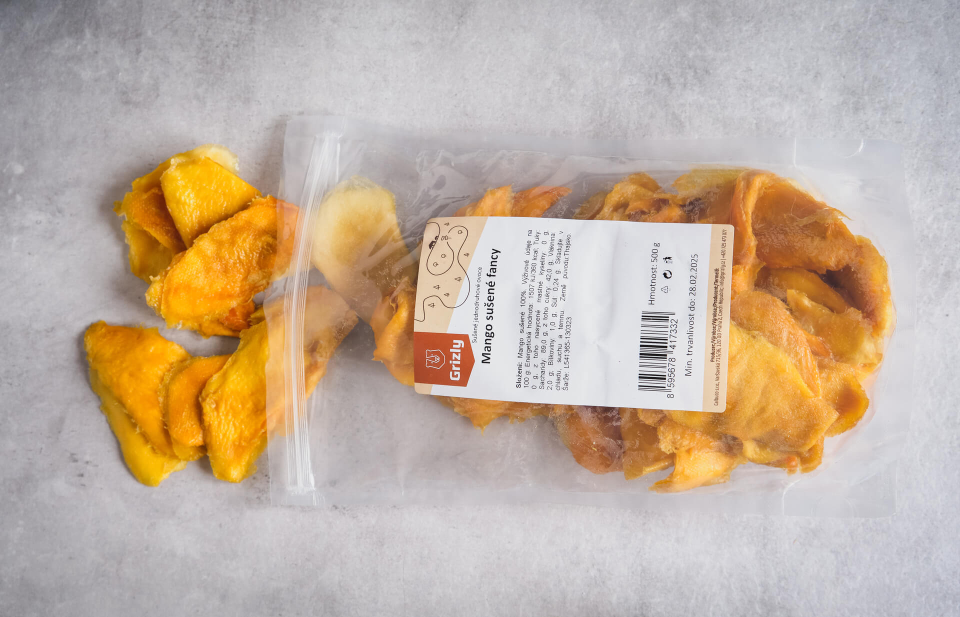 GRIZLY Mango sušené Fancy 500 g Obrázek