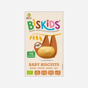 Dětské celozrnné ovesné sušenky bez přid. cukru 6M+ BIO