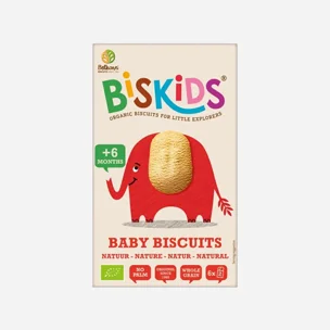 Dětské celozrnné sušenky Natural 6M+ BIO