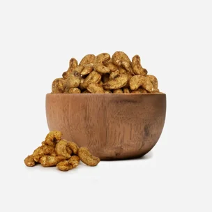 Kešu ořechy s wasabi a datlovou šťávou