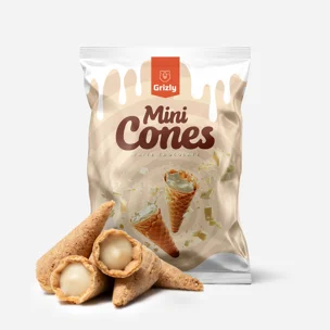Mini kornoutky s bílou čokoládou