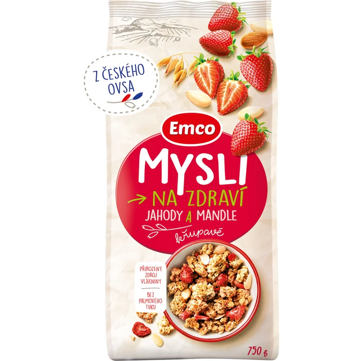 Mysli křupavé - Jahody a mandle