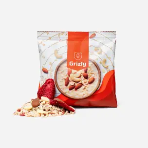 Ovesná kaše bílá čokoláda & jahoda 6 x 60 g 6 x