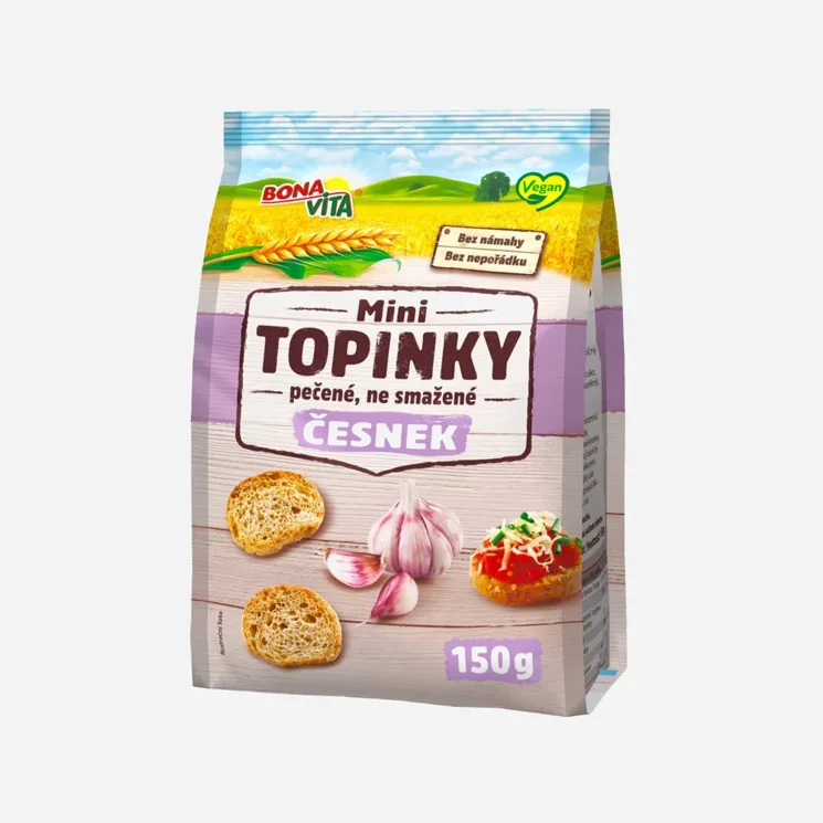 Topinky mini česnekové