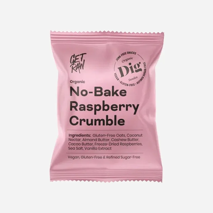 Tyčinka ovesná nepečená s kousky malin BIO