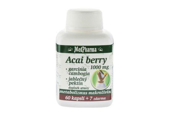 Acai berry 250 mg+garcinia cambogia+pektin 67 tab