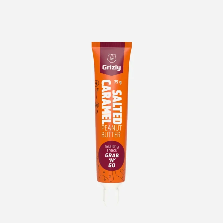 Arašídový krém slaný karamel v tubě 4 x 75 g