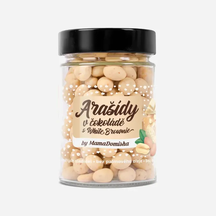 Arašídy ve White Brownie by @mamadomisha