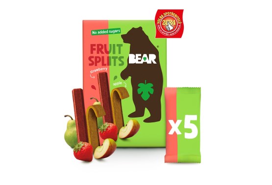 Bear Fruit Splits jahoda a jablko 5x20 g