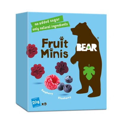Bear Minis malina a borůvka 5x20 g