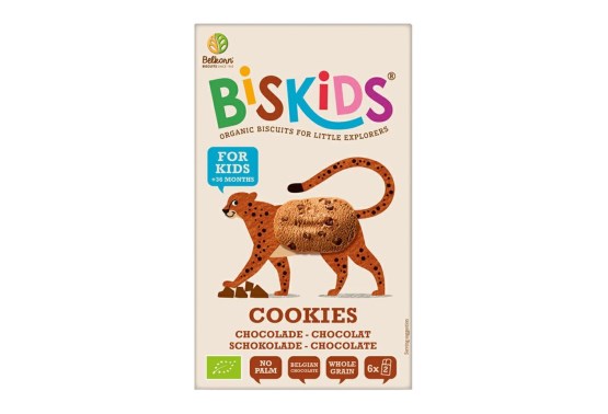 BISkids Dětské celozrnné sušenky s belgickou čokoládou BIO 120 g - expirace