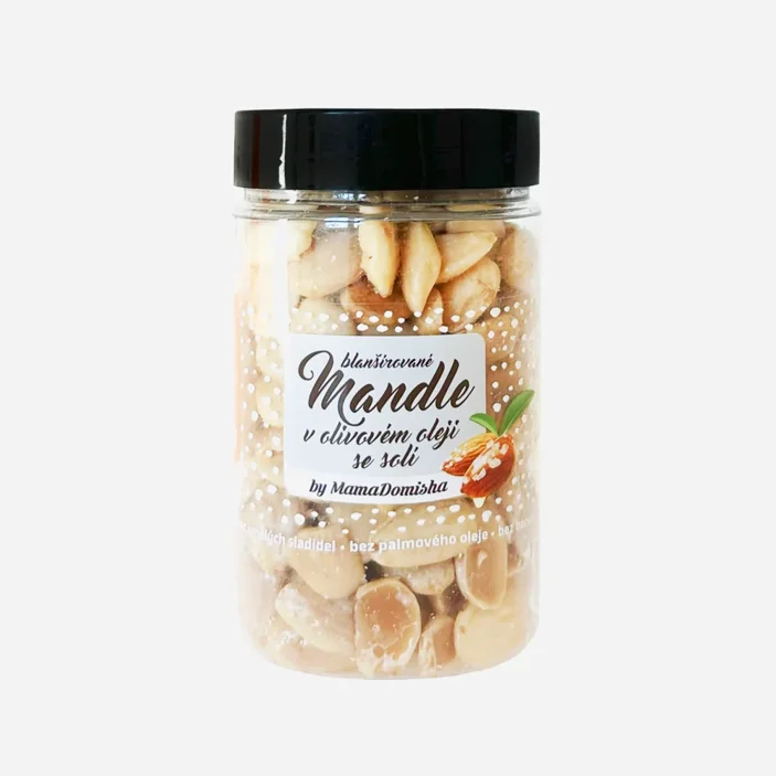 Blanšírované mandle solené s olivovým olejem by @mamadomisha