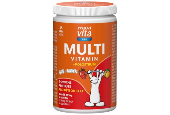 Bob a Bobek Multivitamín + kolostrum 45 tablet