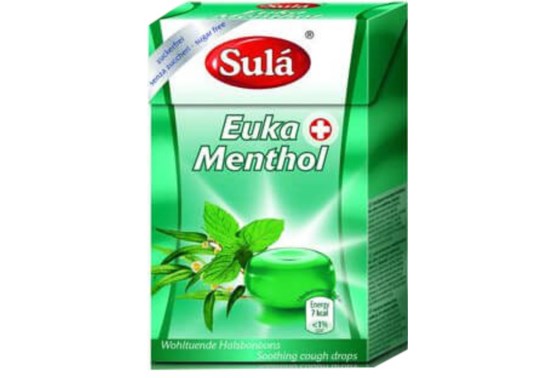 Bonbóny bez cukru euka menthol