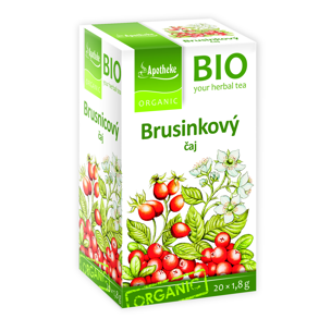 Brusinkový ovocný čaj BIO 20 sáčků