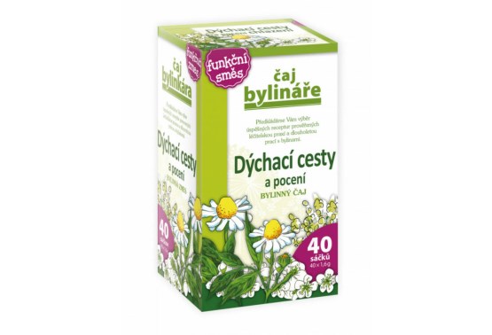 Bylinář Dýchací cesty a pocení 40 sáčků