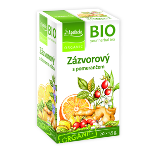Čaj Zázvorový s pomerančem  BIO 20 sáčků