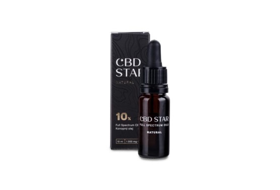 CBD STAR Natural olej 10% 10 ml CBD - expirace