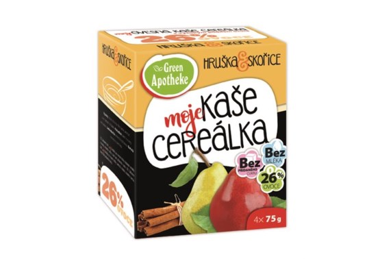 Cereálka ovesná kaše hruška se skořicí 4x75 g