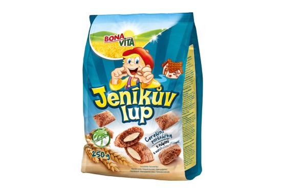 Cereální polštářky s náplní Jeníkův lup vanilkový