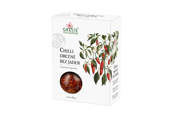 Chilli drcené bez jader