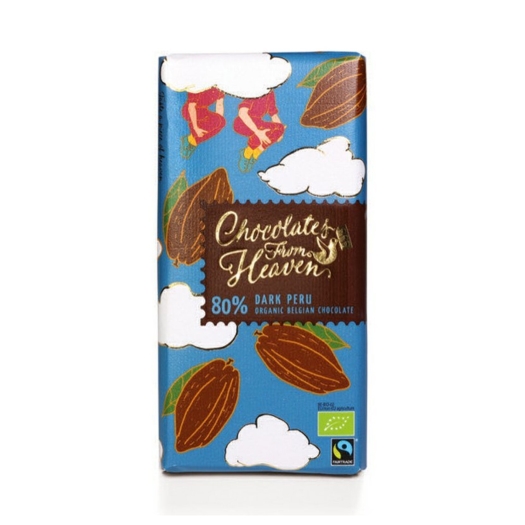 Chocolates From Heaven Hořká čokoláda Peru 80% BIO