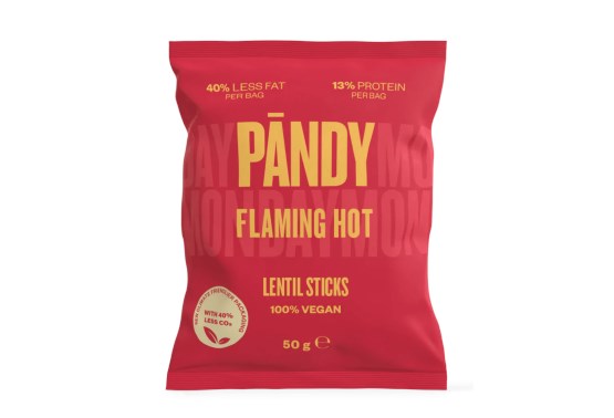 Čočkové chipsy flaming hot