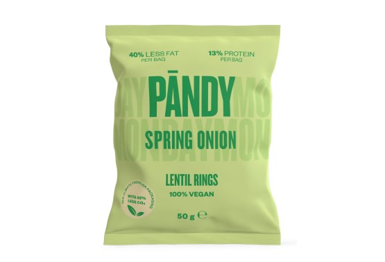 Čočkové chipsy spring onion