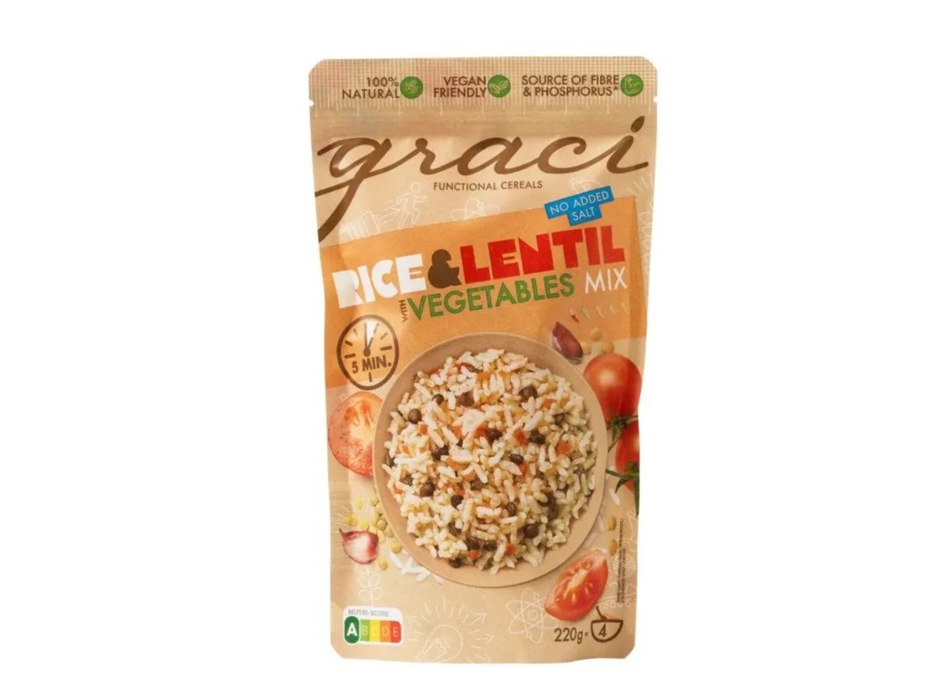 Graci Funkční rýže s čočkou a zeleninou 220 g