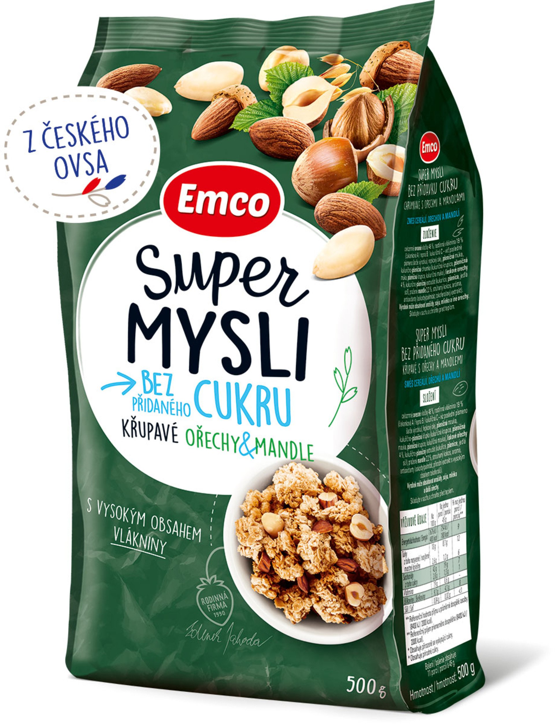 Emco Super mysli ořechy a mandle 500 g Obrázek